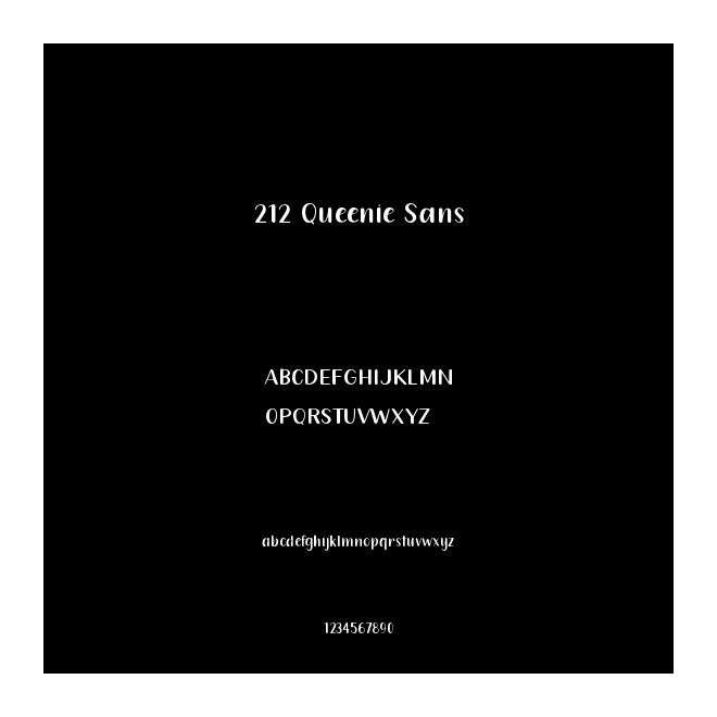 212 Queenie Sans