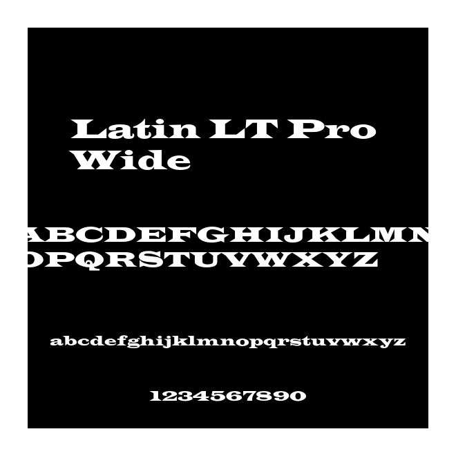 Latin LT Pro Wide