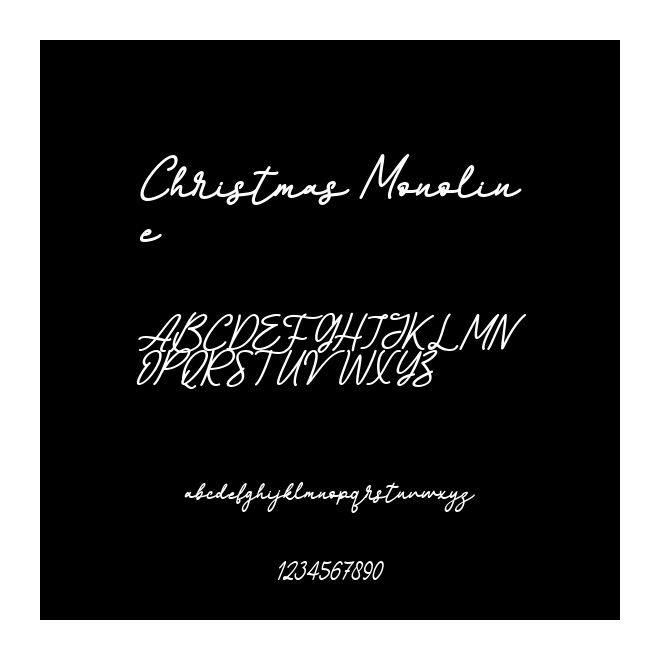 Christmas Monoline