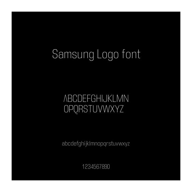 Samsung Logo font