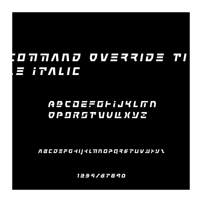 Command Override Title Italic