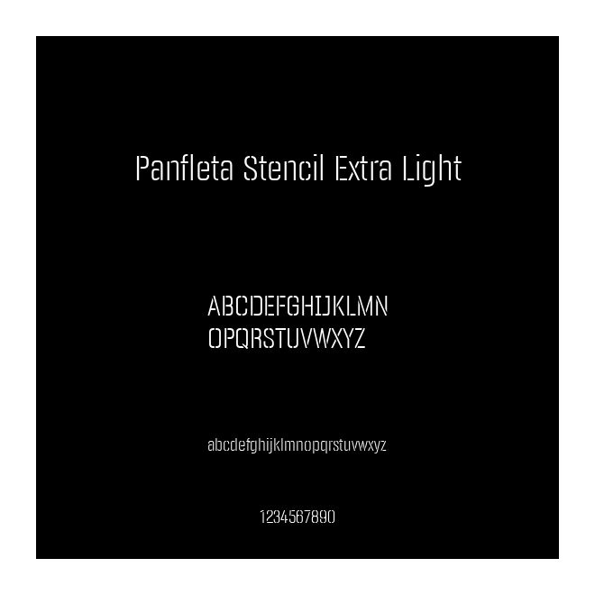 Panfleta Stencil Extra Light