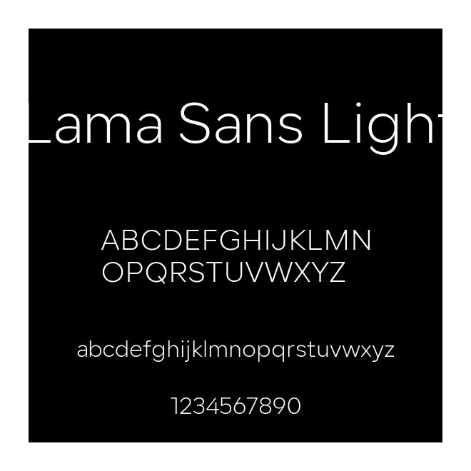 Lama Sans Light