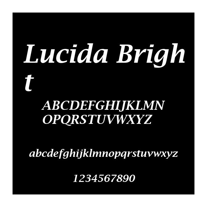 Lucida Bright
