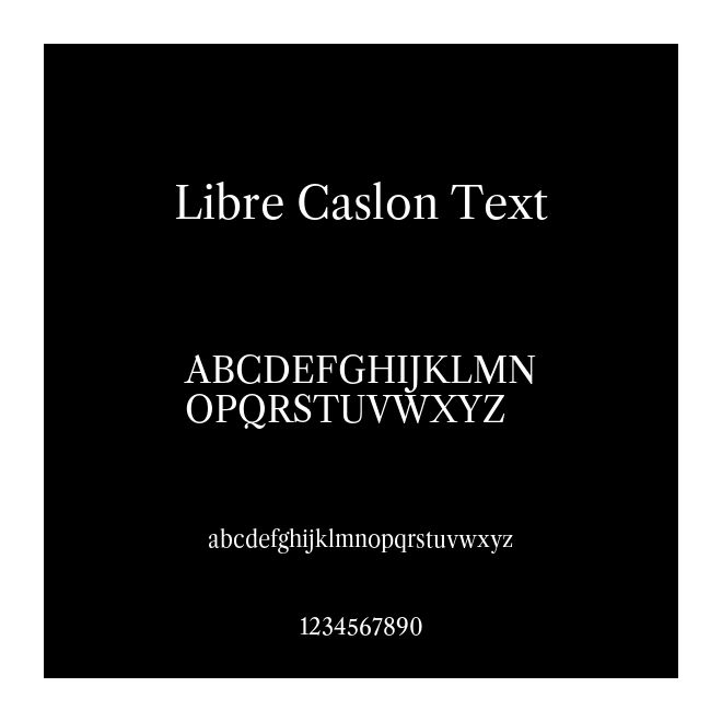Libre Caslon Text