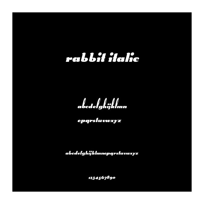 Rabbit italic