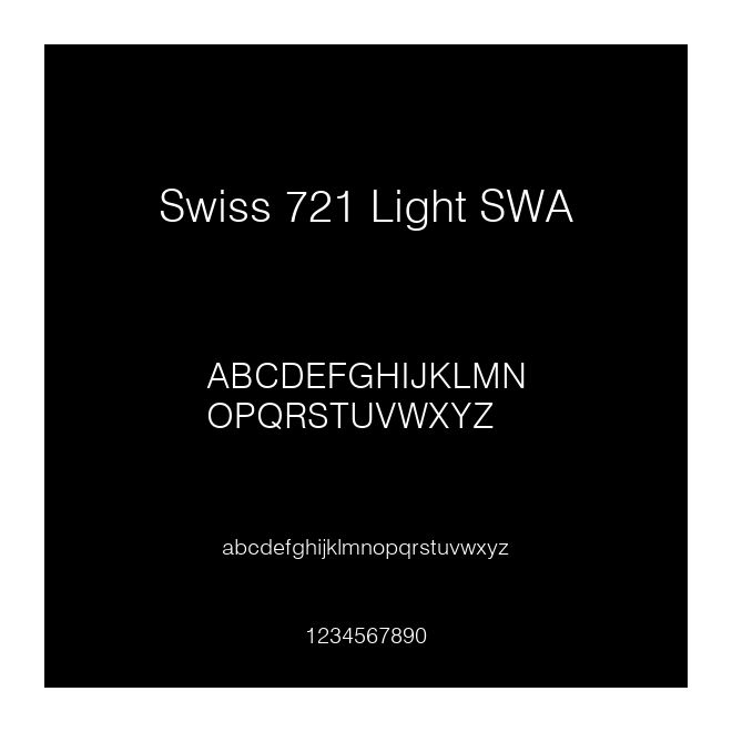 Swiss 721 Light SWA