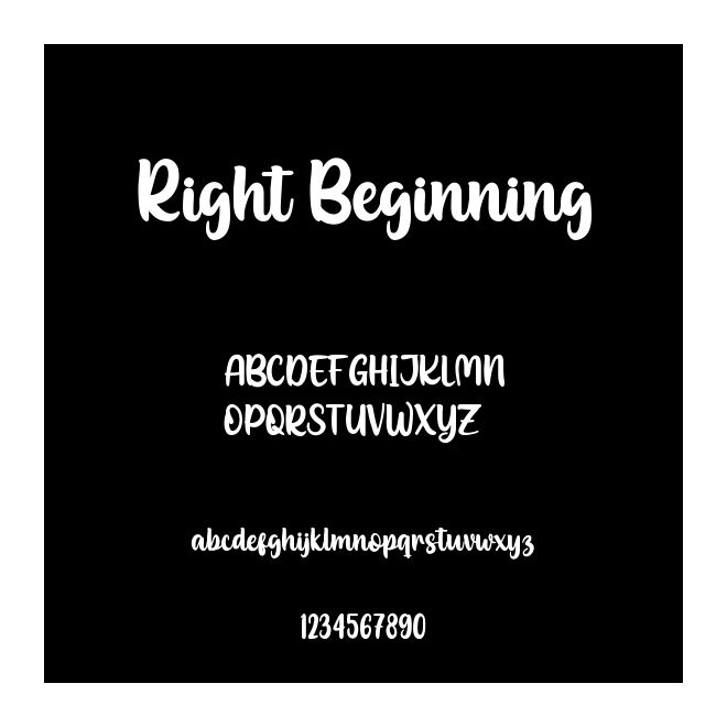 Right Beginning