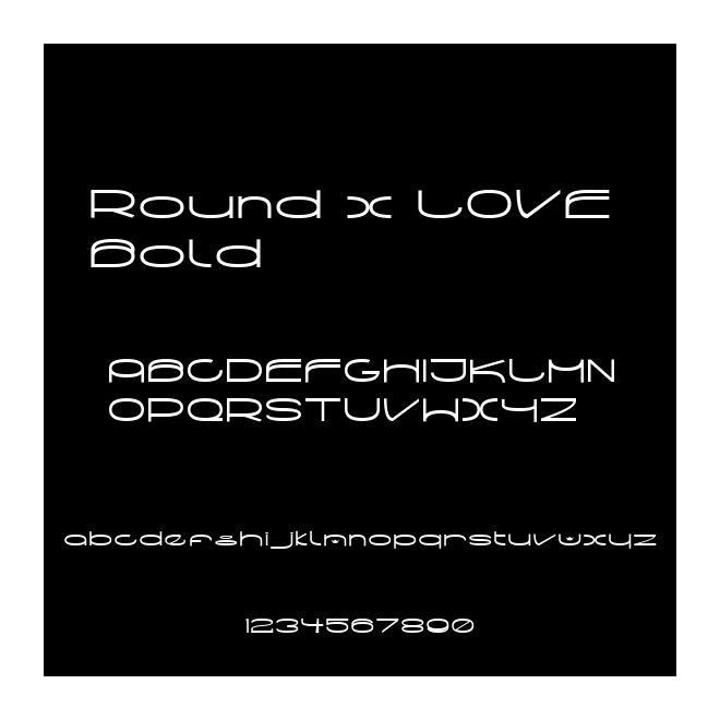 Round x LOVE Bold