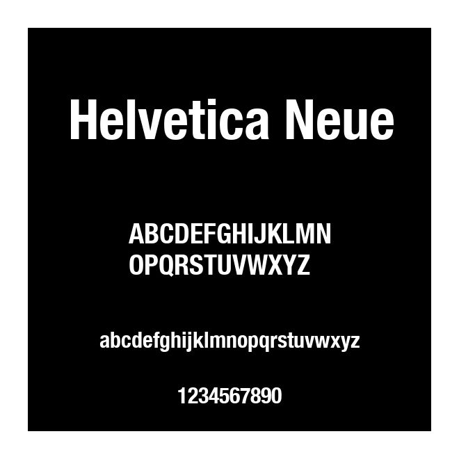 Helvetica Neue