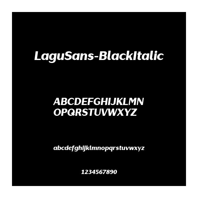 LaguSans-BlackItalic