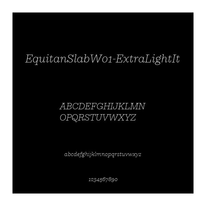 EquitanSlabW01-ExtraLightIt