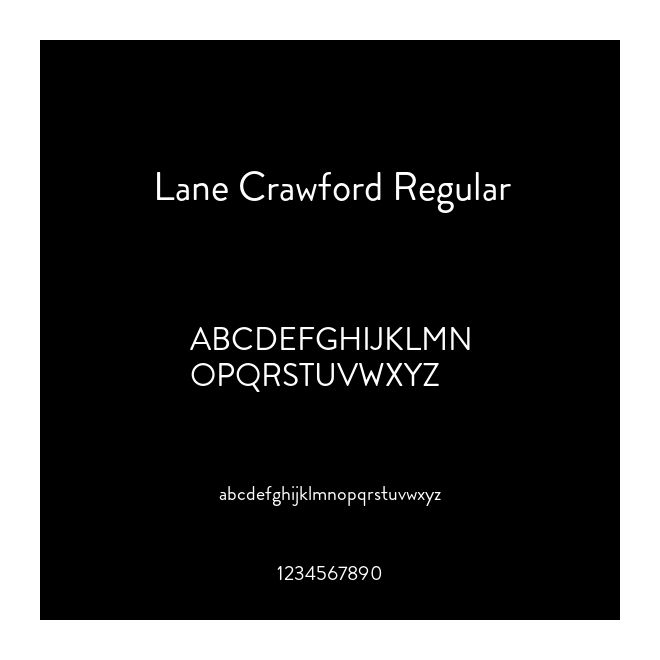 Lane Crawford Regular