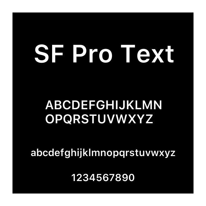 SF Pro Text