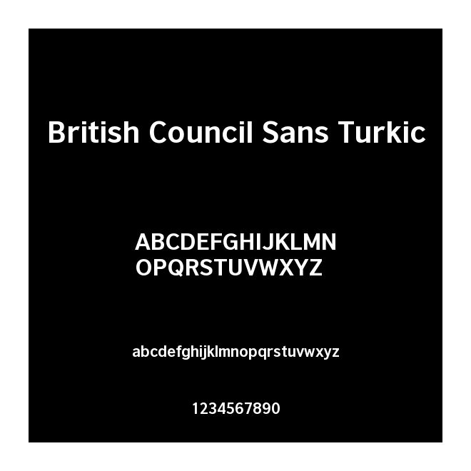 British Council Sans Turkic