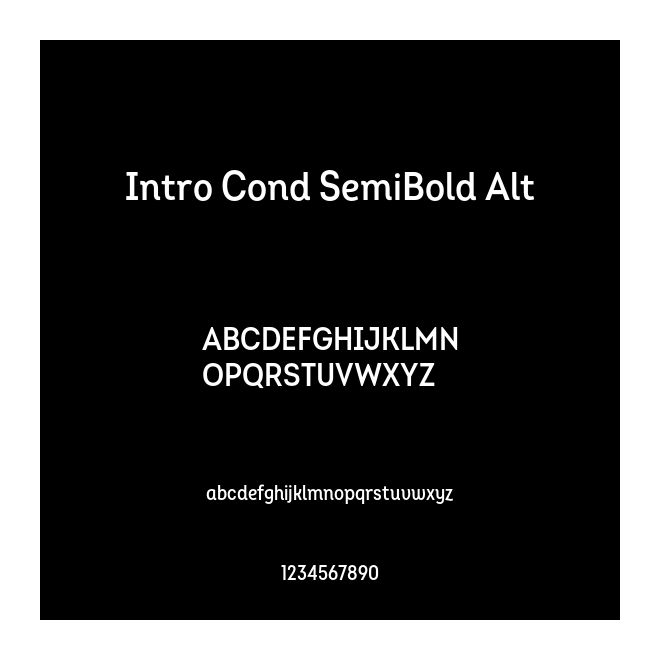 Intro Cond SemiBold Alt