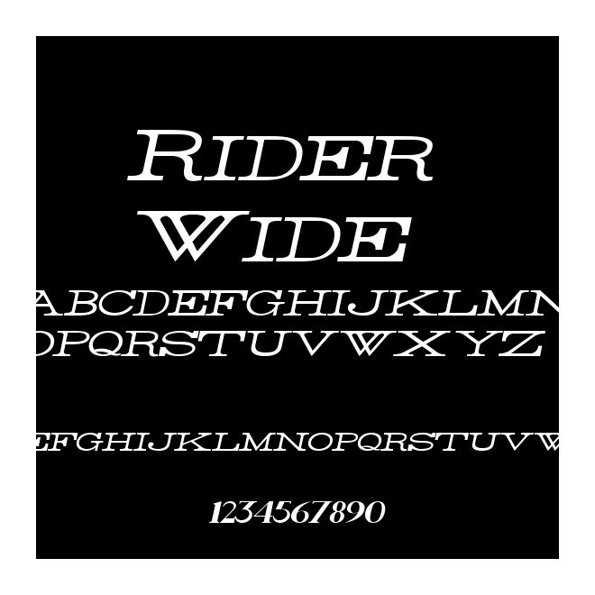 Rider Wide