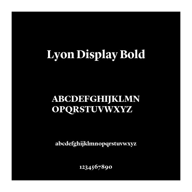 Lyon Display Bold