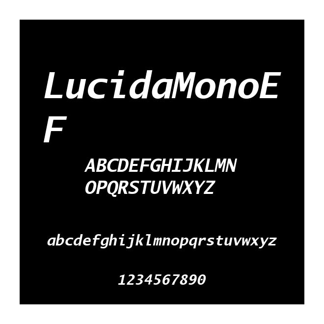 LucidaMonoEF