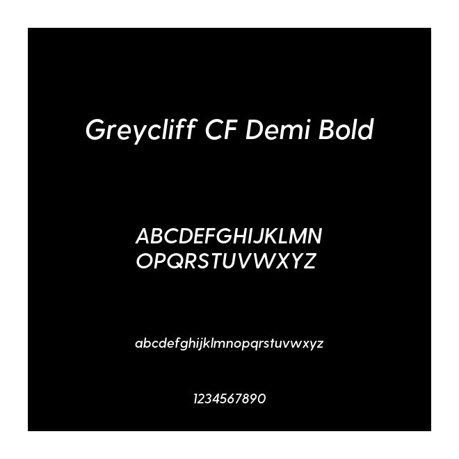 Greycliff CF Demi Bold