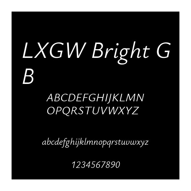 LXGW Bright GB
