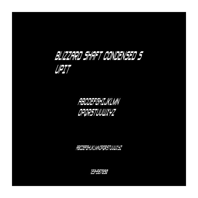 Blizzard Shaft Condensed SupIt