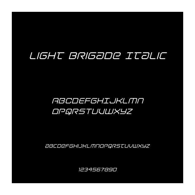 Light Brigade Italic