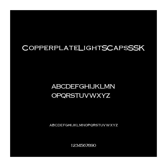 CopperplateLightSCapsSSK