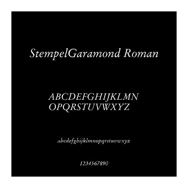 StempelGaramond Roman