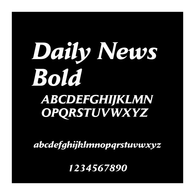 Daily News Bold