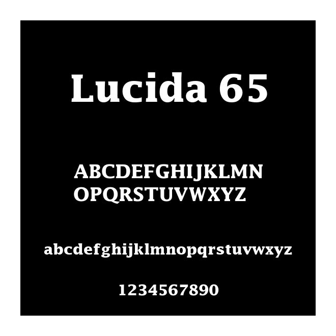Lucida 65