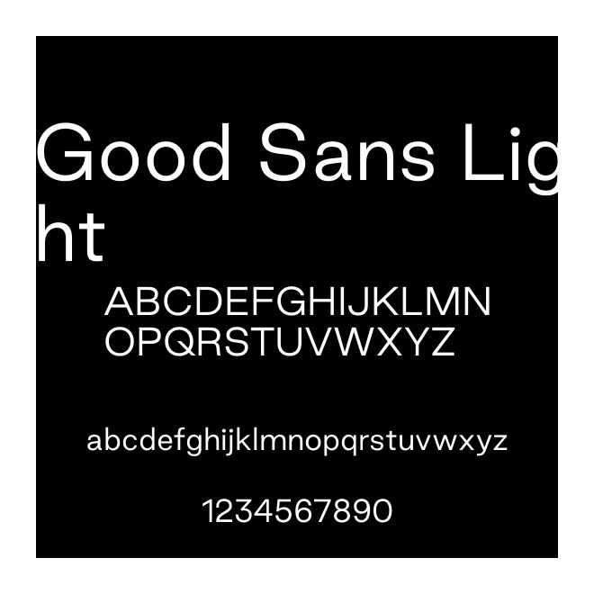 Good Sans Light