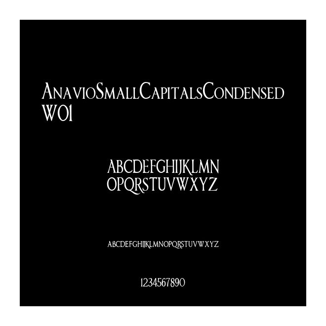 AnavioSmallCapitalsCondensedW01
