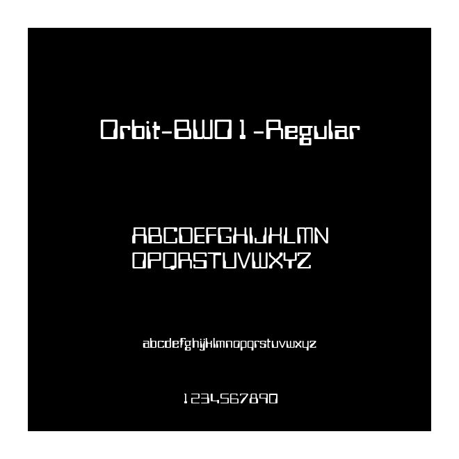 Orbit-BW01-Regular