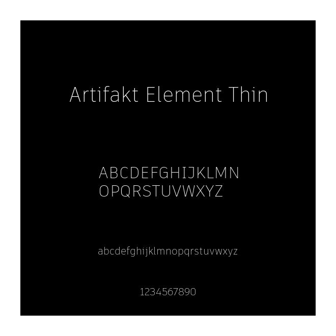 Artifakt Element Thin