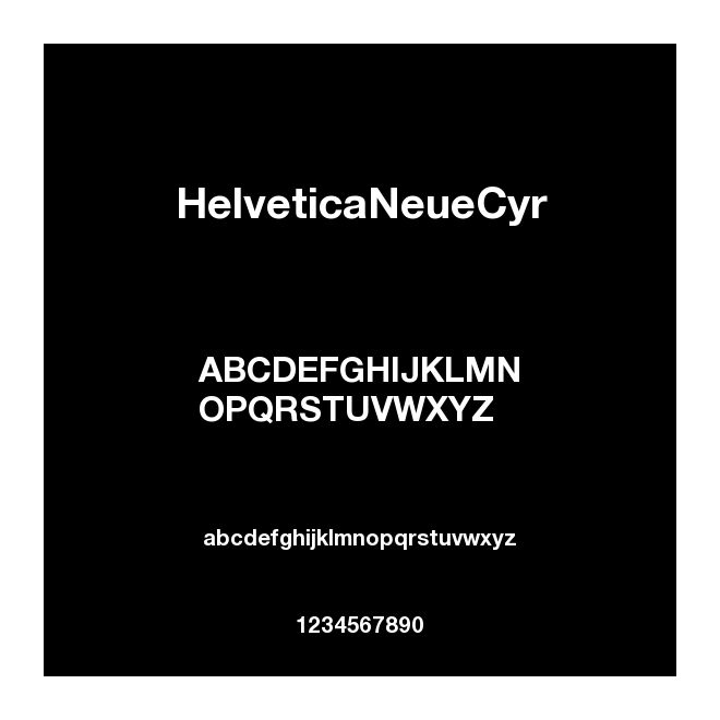 HelveticaNeueCyr