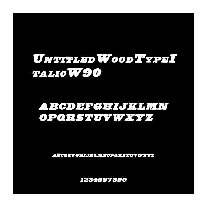 UntitledWoodTypeItalicW90