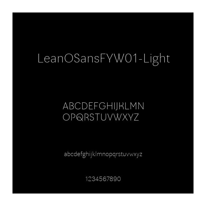 LeanOSansFYW01-Light