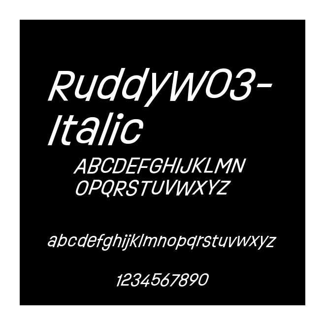 RuddyW03-Italic