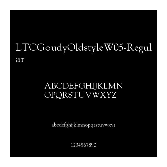 LTCGoudyOldstyleW05-Regular