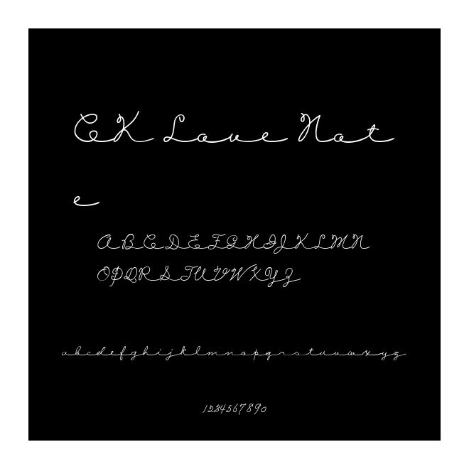 CK Love Note