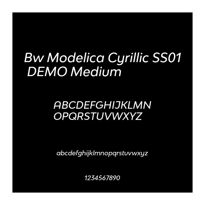 Bw Modelica Cyrillic SS01 DEMO Medium