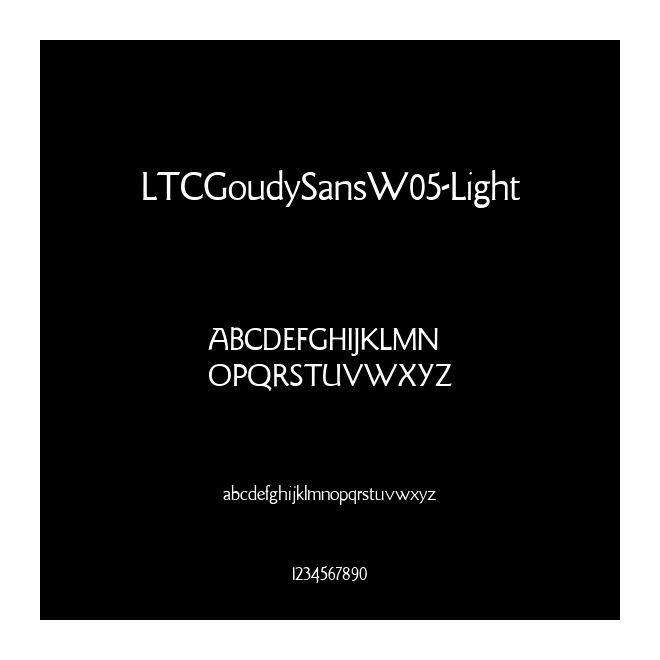 LTCGoudySansW05-Light