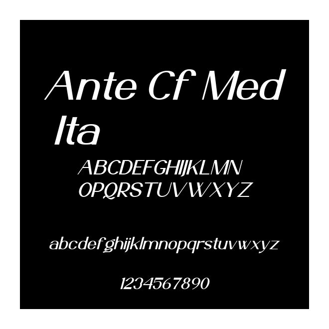 Ante Cf Med Ita