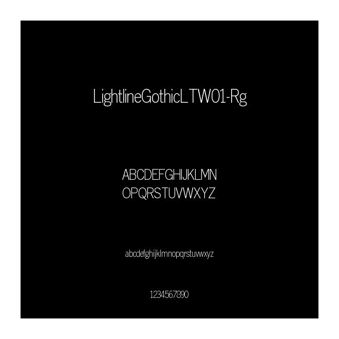 LightlineGothicLTW01-Rg