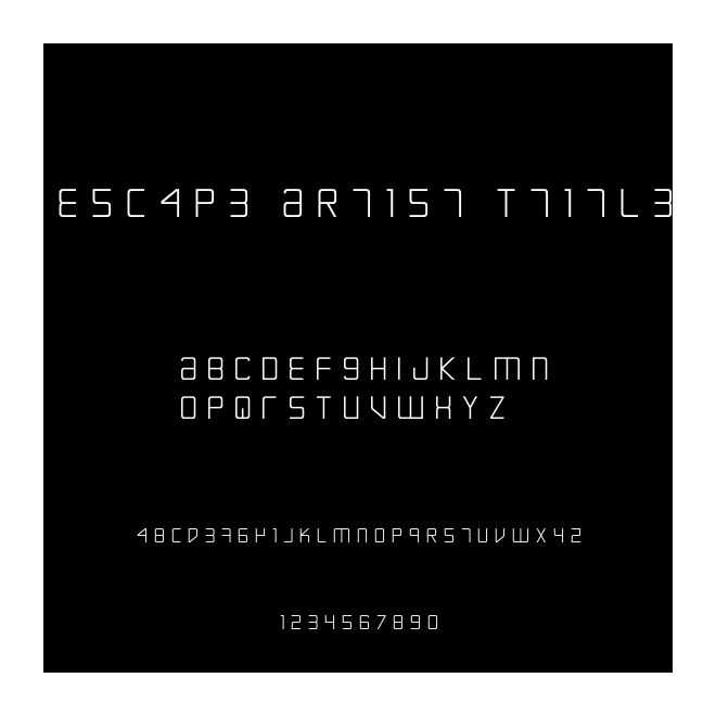 Escape Artist Ttitle
