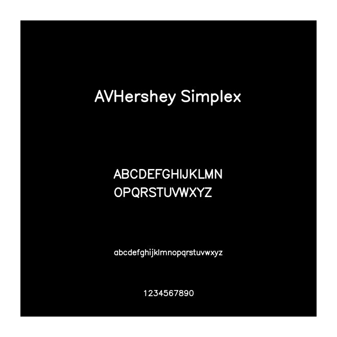 AVHershey Simplex