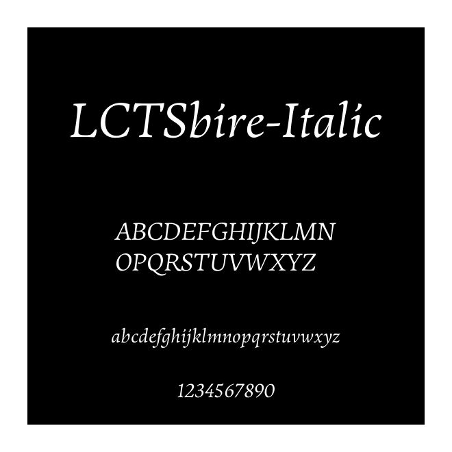 LCTSbire-Italic