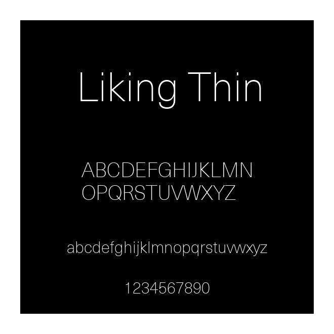 Liking Thin