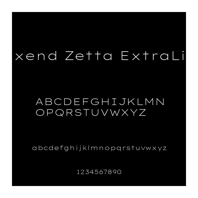 Lexend Zetta ExtraLight